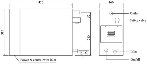 Electric Stainless Steel Steam Generator with pressure relief valve