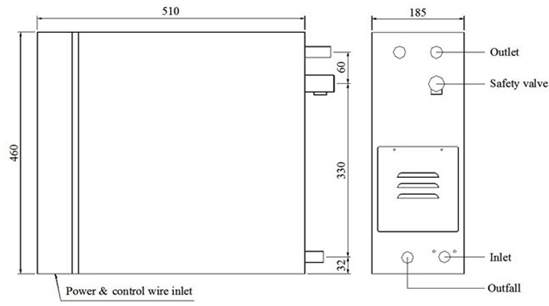 Heavy duty Commercial Steam Generator stainless steel 400v With Auto-Drain