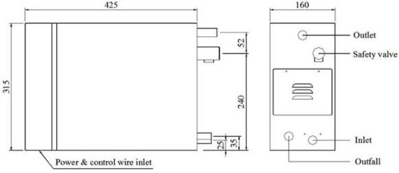 Mirror-polished stainless steel Commercial Steam Generator 4kw 230v for steam bath