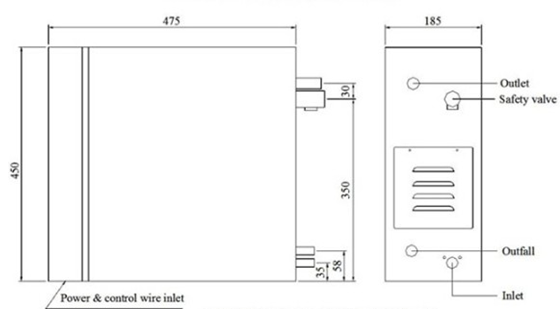 9kw Residential / Commercial Steam Generator 380v for steam room