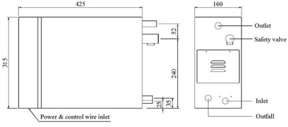 Automatic Steam Room Steam Generator With Stainless Steel Steam Nozzle