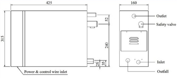 Electric Residential Steam Generator , 7kw 380V residential steam generator