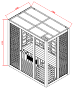 Conventional Far Infrared Sauna Cabin