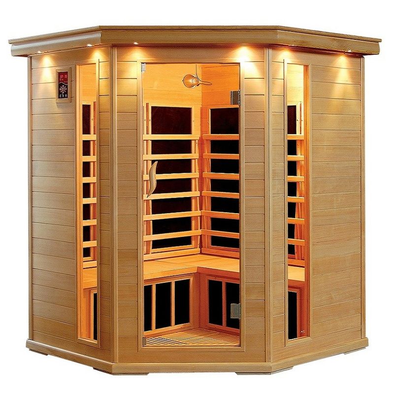 Hemlock Far Infrared Sauna Cabin for 1 - 5 person , Carbon / Ceramic fiber