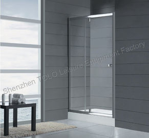 China Rotating Shower Screen Glass Enclosed Showers , Sliding Square Single Hinge Door distributor